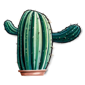 Green Cactus Sticker Png Gep84 PNG image