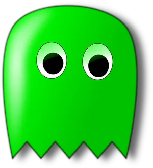 Green Cartoon Ghost Graphic PNG image