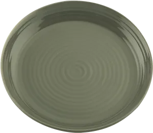 Green Ceramic Dinner Plate PNG image