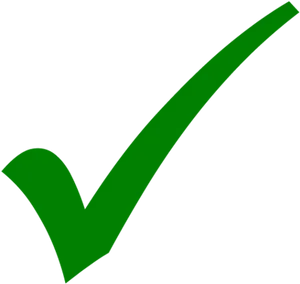 Green Check Mark Graphic PNG image