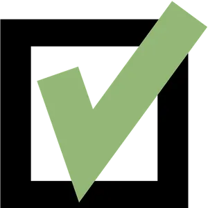 Green Check Mark Graphic PNG image