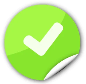 Green Check Mark Icon PNG image