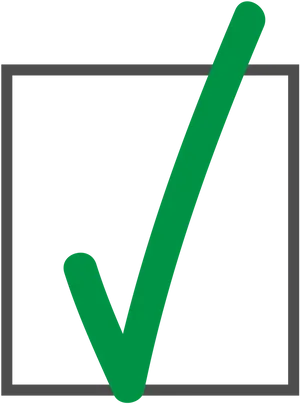 Green Check Mark Symbol PNG image