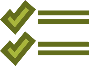 Green Check Marks List Graphic