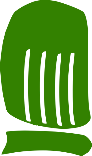 Green Chef Hat Icon PNG image