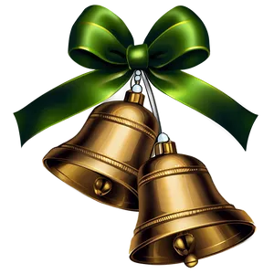 Green Christmas Bells Png 2 PNG image