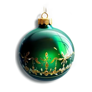 Green Christmas Ornaments PNG Xtc