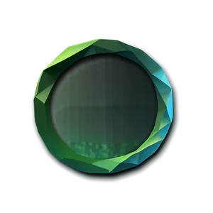 Green Circle In Low Poly Png Ave PNG image