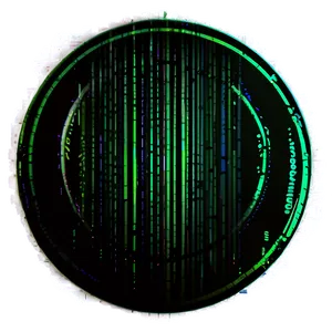 Green Circle With Glitch Effect PNG Nqk PNG