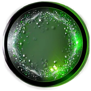 Green Circle With Sparkles PNG 05252024 PNG