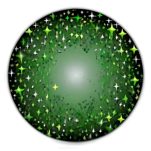 Green Circle With Stars PNG 05252024 PNG
