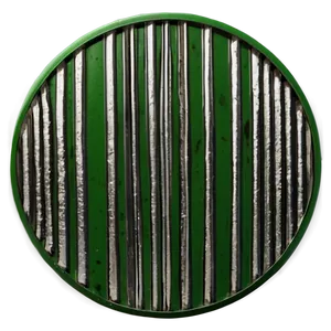 Green Circle With Stripes PNG Qns PNG