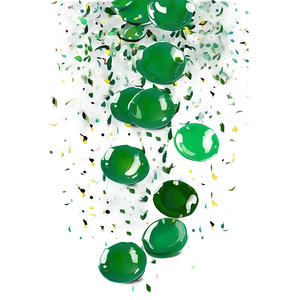 Green Confetti Png Wet PNG image