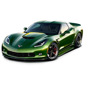Green Corvette PNG Xsx