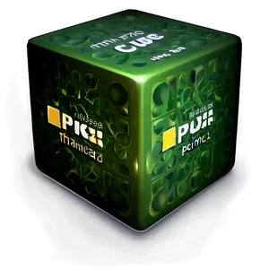 Green Cube PNG 05242024