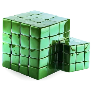 Green Cube PNG 7