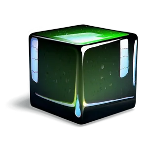 Green Cube PNG Xee
