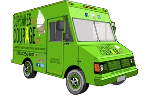 Green Cupcakesfor Courage Food Truck PNG