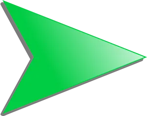 Green Cursor Arrow PNG image