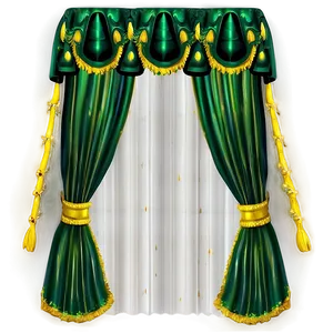 Green Curtains Png Dnh PNG image