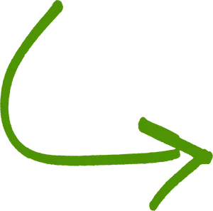 Green Curved Arrow PNG image