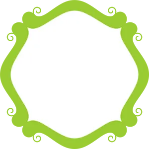Green Decorative Frame Design PNG