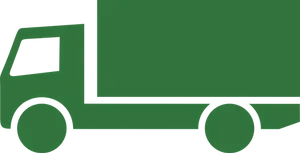 Green Delivery Truck Vector