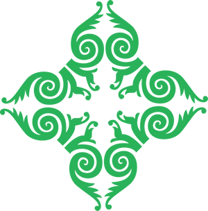 Green_ Diwali_ Rangoli_ Pattern PNG image