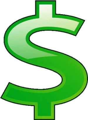 Green Dollar Sign Graphic