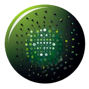Green Dotted Circle PNG Qwv88
