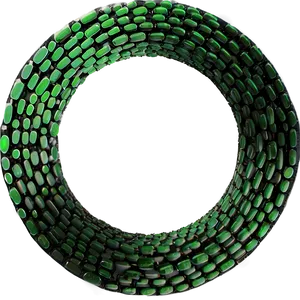 Green Dotted Circle PNG Rau16