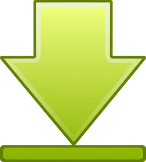 Green Download Arrow Icon