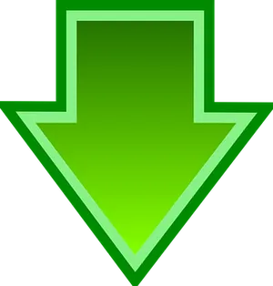 Green Downward Arrow