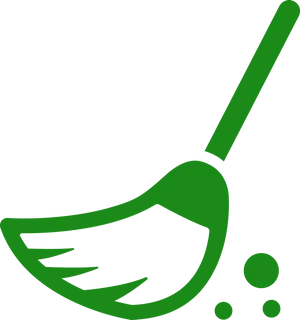 Green Dustpan Icon PNG image