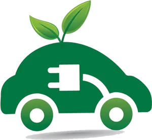 Green Electric Car Icon