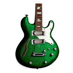 Green Electric Guitar PNG 48