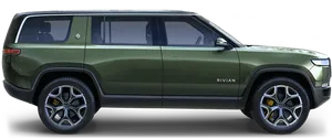 Green Electric S U V Side View PNG image