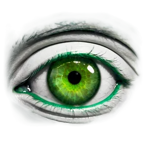 Green Eye Capturing Emotion PNG 43