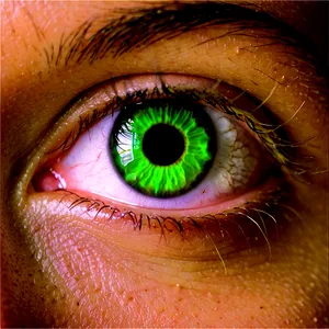 Green Eye Iris Closeup PNG 33