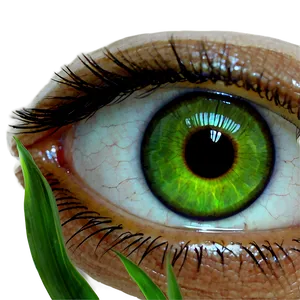 Green Eye Iris Closeup PNG Ide