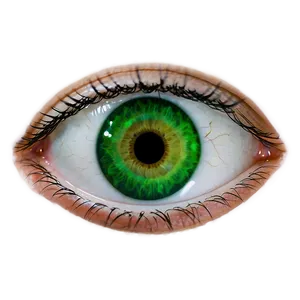 Green Eye With Contact Lens PNG 06262024 PNG