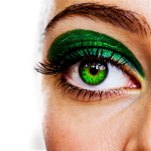 Green Eye With Dramatic Makeup PNG 87 PNG