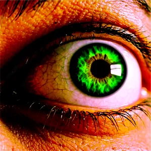 Green Eye With Eyebrow PNG 8