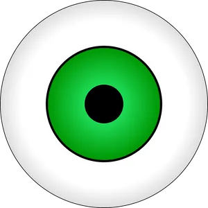 Green Eyeball Graphic PNG image