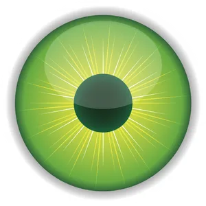 Green Eyeball Illustration PNG image