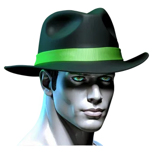 Green Fedora Png Qpr PNG image