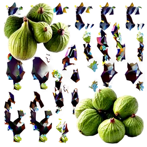 Green Figs Bunch PNG Efe