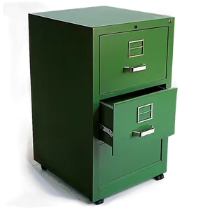 Green Filing Cabinet PNG 06272024 PNG