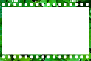 Green Filmstrip Frame Background PNG image