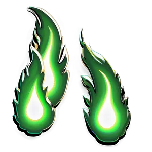 Green Fire Glow PNG 06262024